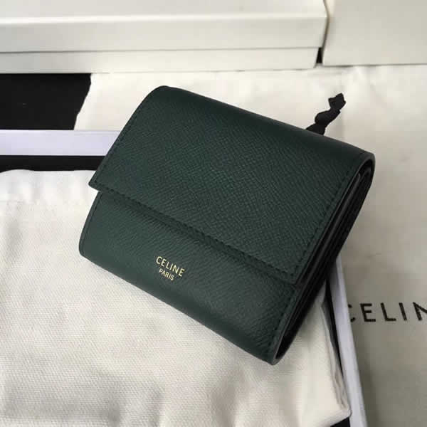 Top Quality Replica Cheap Celine Green Flip Coin Purse New Wallets